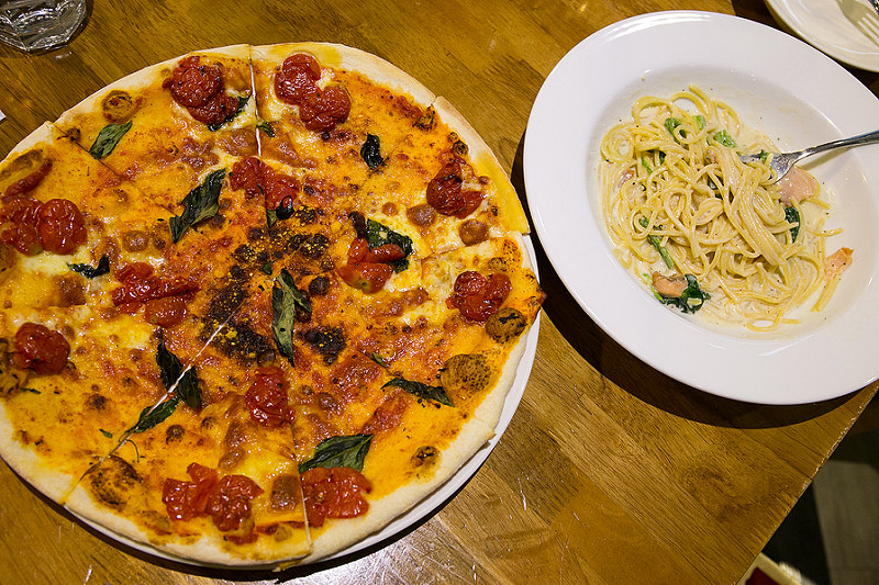 【台南美食】卡布里喬莎 義大利料理 慶祝父親節～ 義大利麵和披薩還不錯！