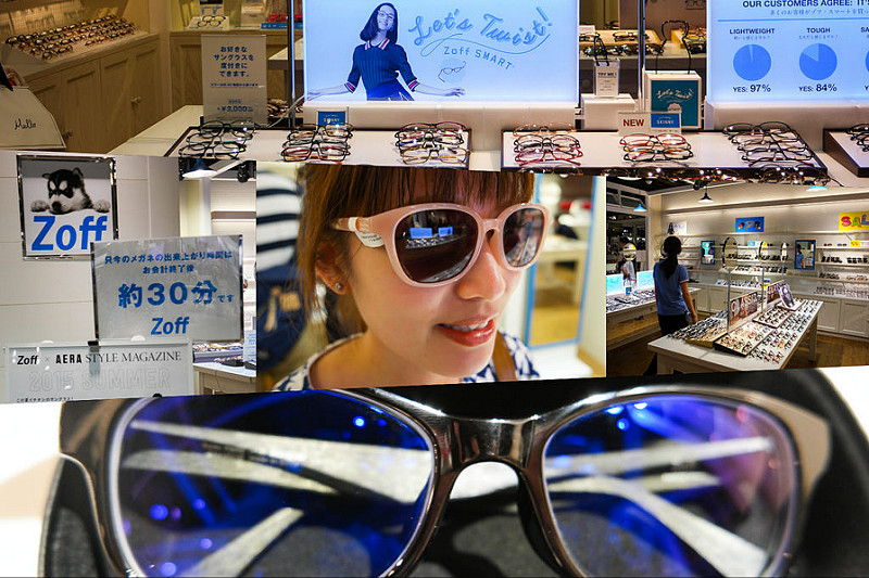 【大阪遊記】難波0101百貨 Zoff配藍光眼鏡/墨鏡，九折又退稅～30分鐘取件！