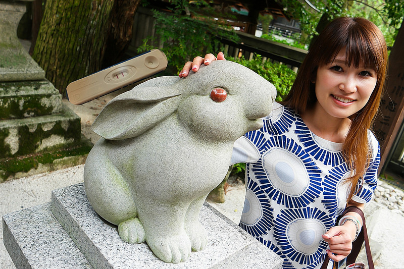 【京都遊記】岡崎神社 一年前來兔子神社求子成功！生完小邦妮立馬飛來還願！