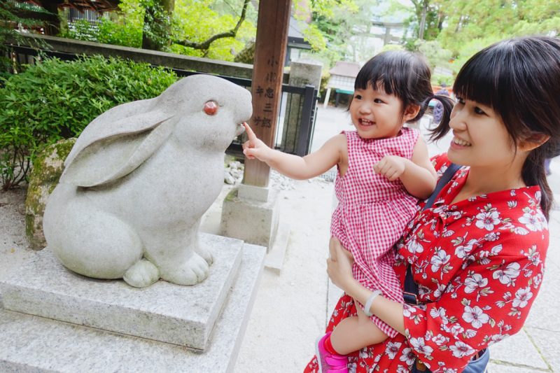 【京都遊記】岡崎神社 帶小邦妮來找兔子神還願！求子安產神社推薦！兔子迷必訪！