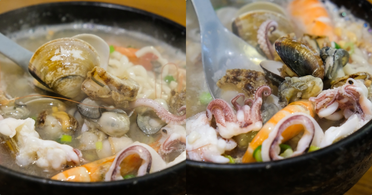 [美食] 台南 冠津海鮮粥 一週只賣三天的超狂海鮮粥！滿滿的海鮮料～ 巷子內排隊美食！