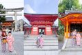 【京都景點】八坂神社 x 和香菜 wakana  終於圓夢和女兒一起穿和服～ 換完馬上拍起來！