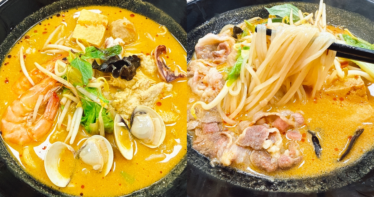 【台南美食】日友叻沙 新馬特色美食 近武聖夜市！香濃的新加坡叻沙湯頭！