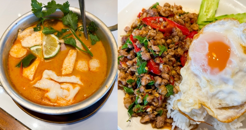 【台南美食】YUM MAMA泰式料理 不賣船麵改賣酸辣海鮮河粉和泰式打拋豬飯～ 人氣依舊！